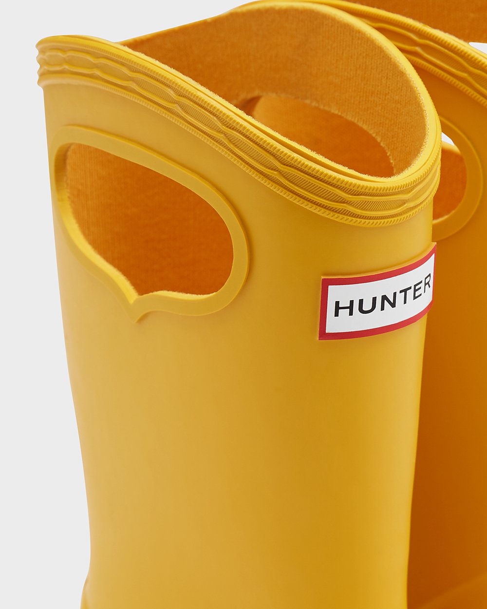 Botas de Lluvia Hunter Niños - Original First Classic Grab Handle - Amarillos - TUFOBDE-60